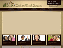 Tablet Screenshot of bozemanoralsurgery.com